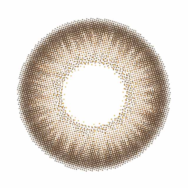 Flurry フルーリー パールライトブラウン～ぽんぽこたぬき～のレンズ画像