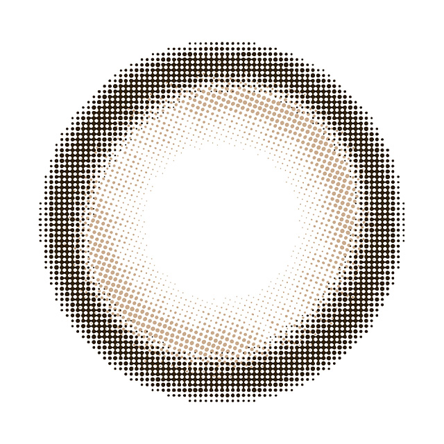 eyestar 1day デイグローブラウンのレンズ画像