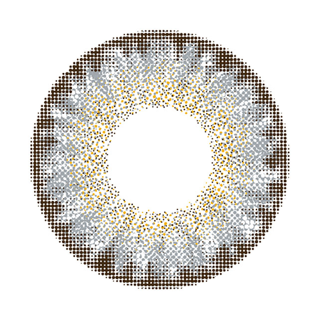 colors 1day ハーフグレーゴールドのレンズ画像