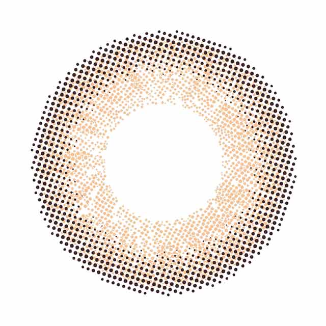 Chu's me 1day シフォンブラウンのレンズ画像